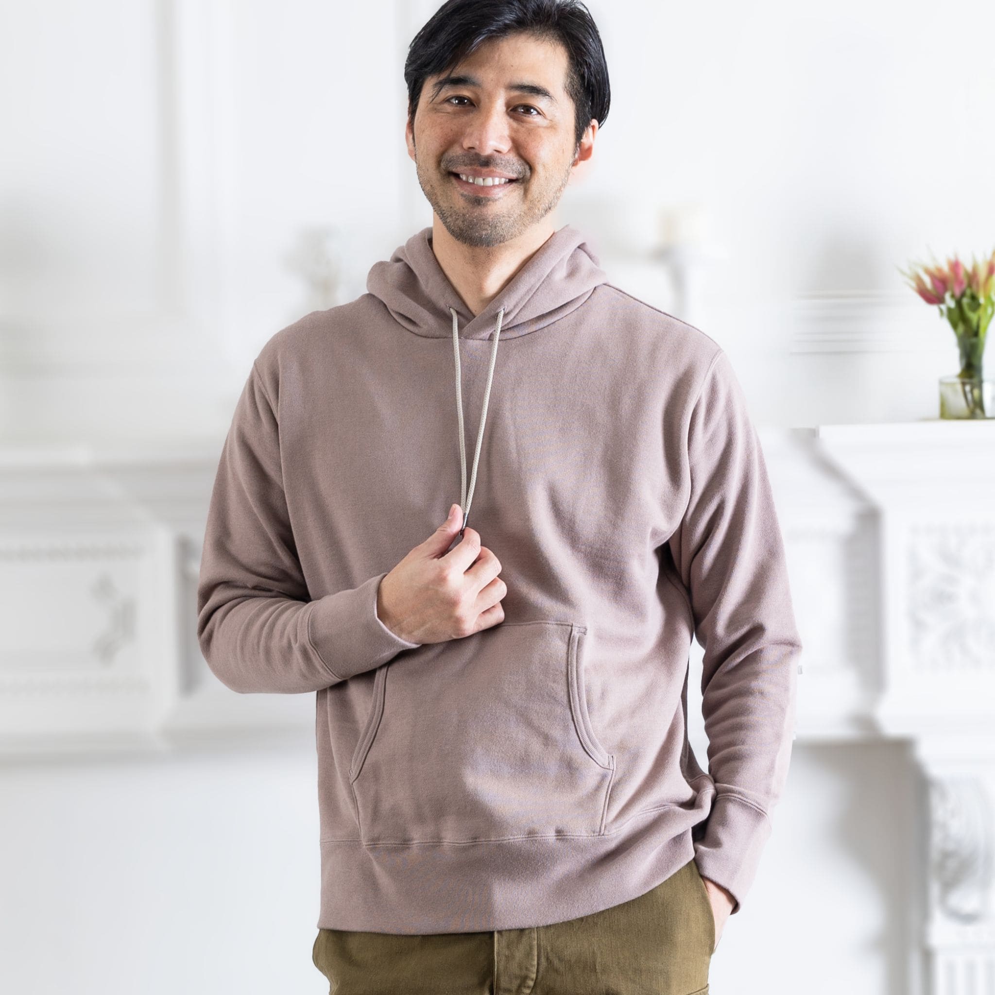 シーアイランドコットン 吊り裏毛  プルオーバーパーカー