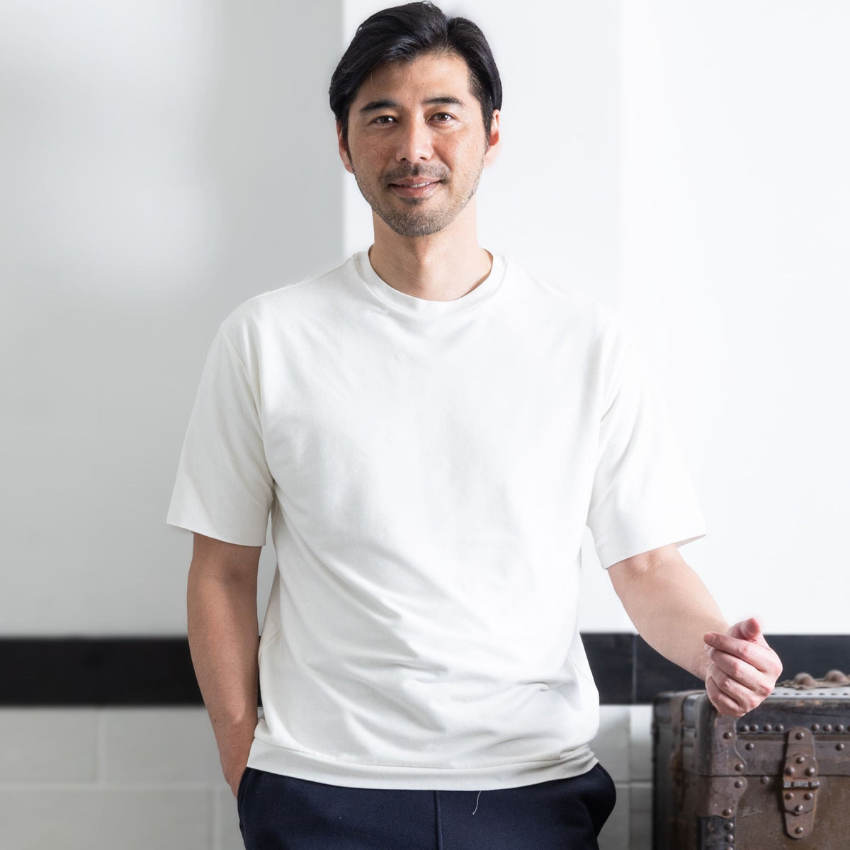 SUVIN GOLD Tシャツ BLACK M 半袖 480817-white-circlelabo-