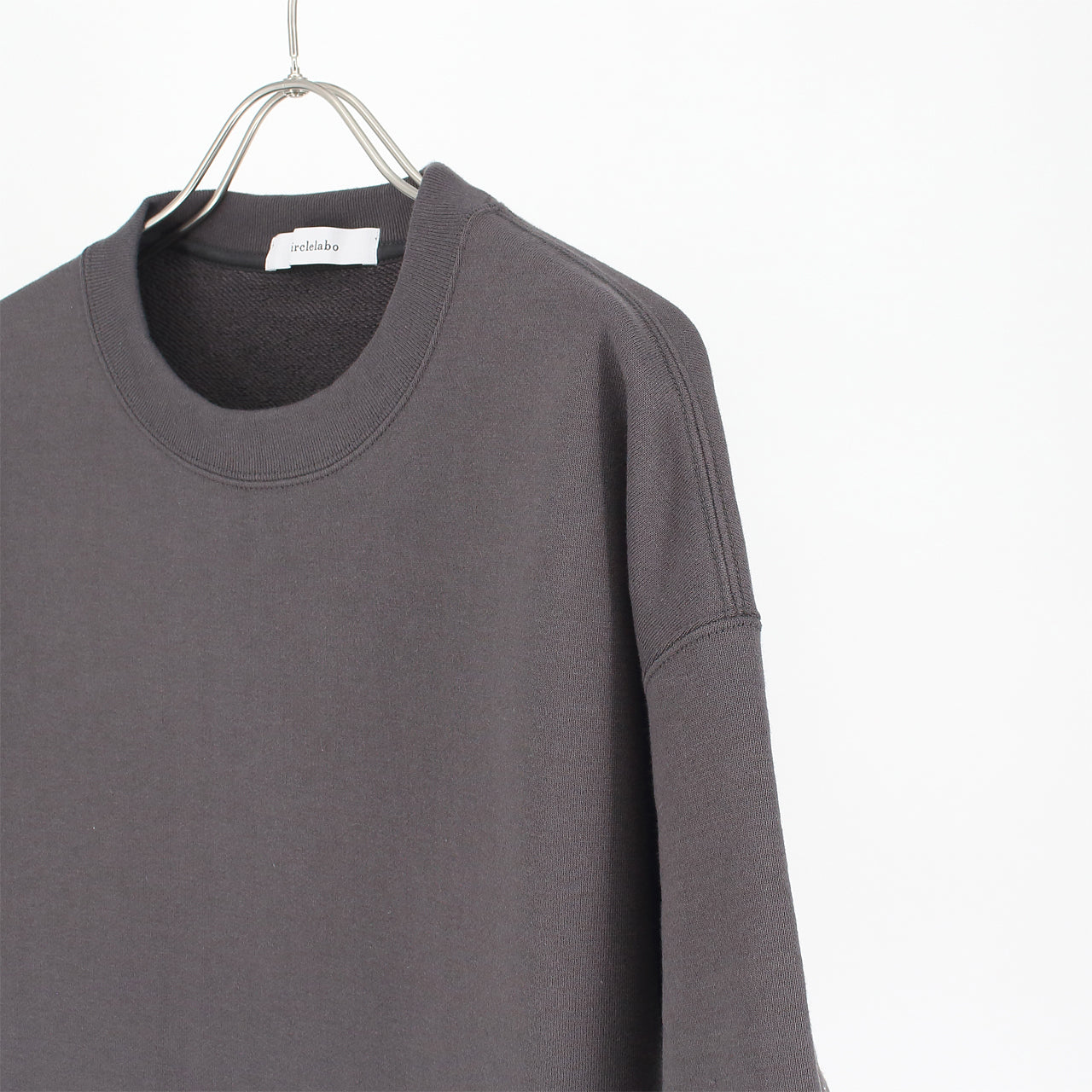 シーアイランドコットン 吊り裏毛 クルーネックスウェット（5分袖）