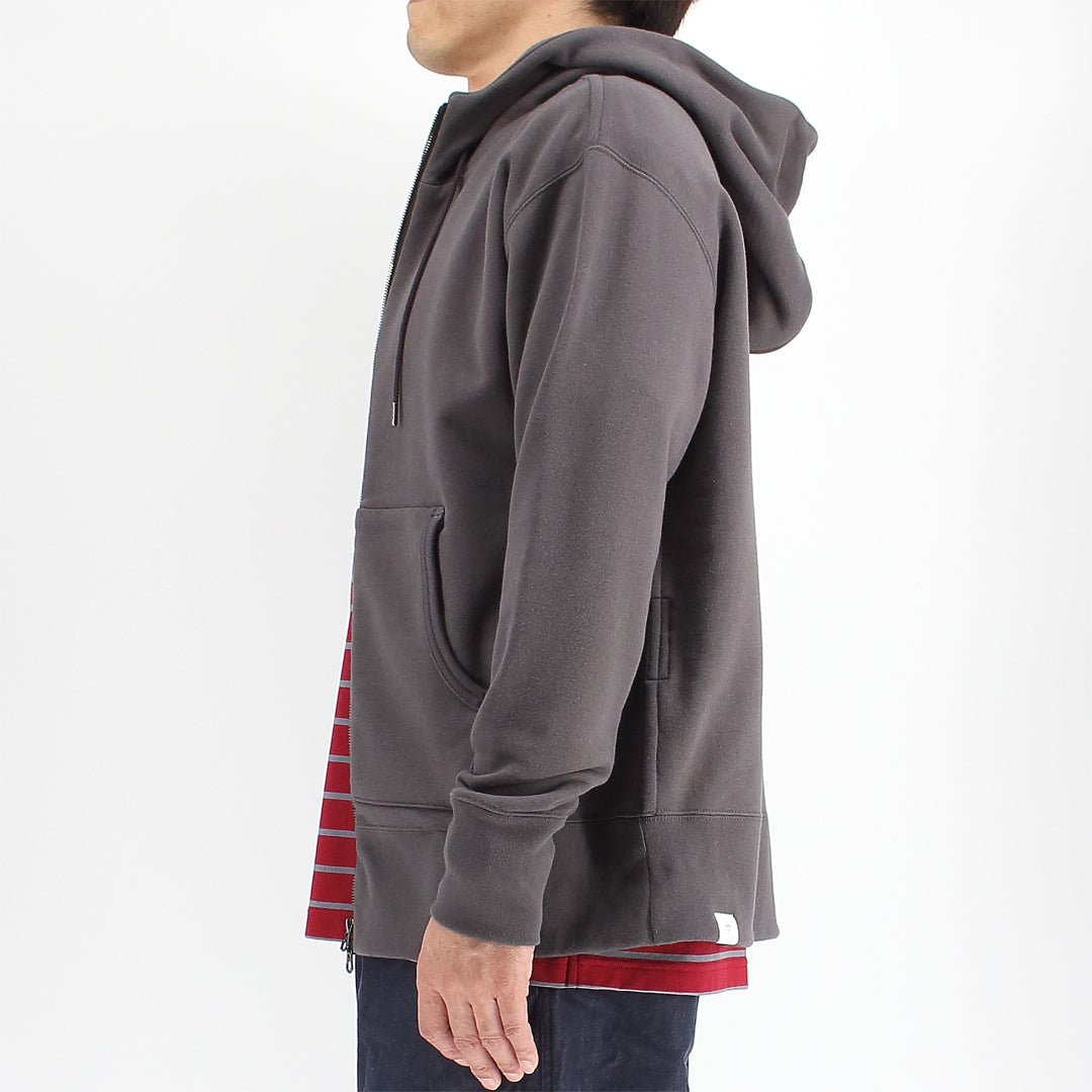 シーアイランドコットン 吊り裏毛 ジップパーカー