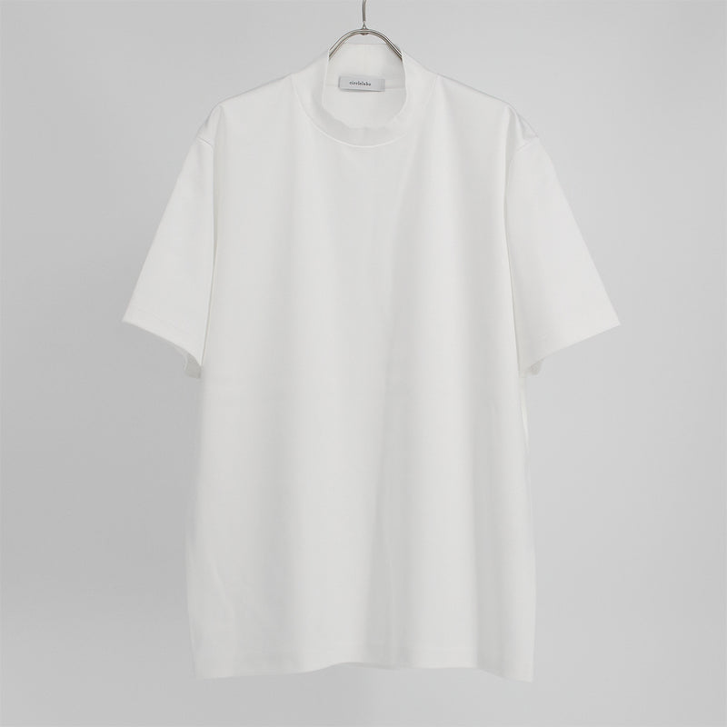 88/2 Interlock Supima Cotton High Back Collar T-Shirt