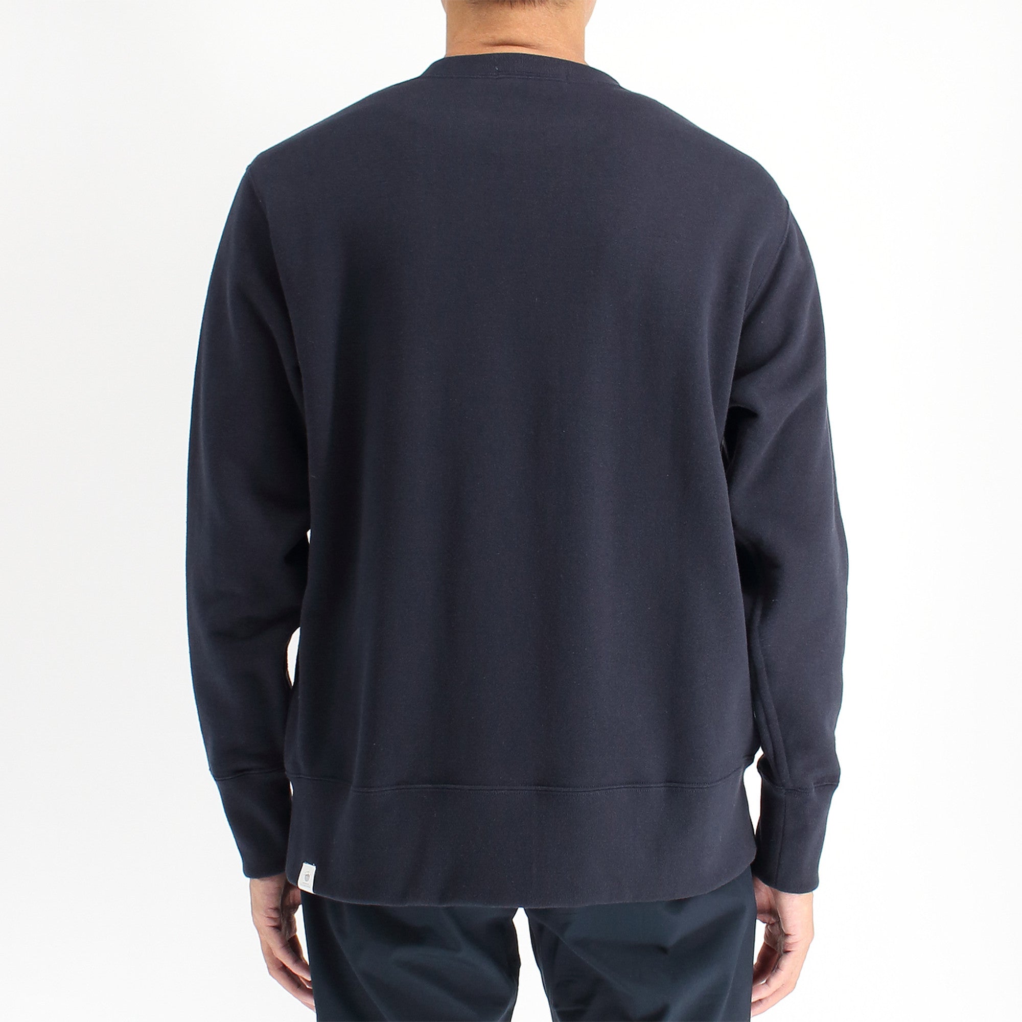 シーアイランドコットンを使用した吊裏毛のクルーネックスウェット