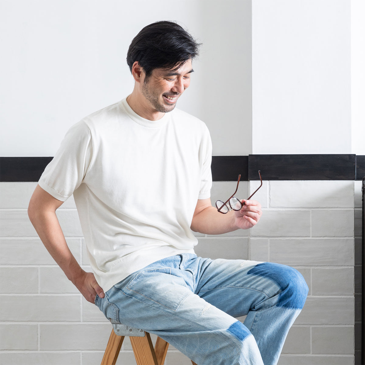 高倉工業　シルク100% 半袖Tシャツ LL2点 日本製】水洗い可能 シルク100％ 半袖ニットTシャツ – circlelabo