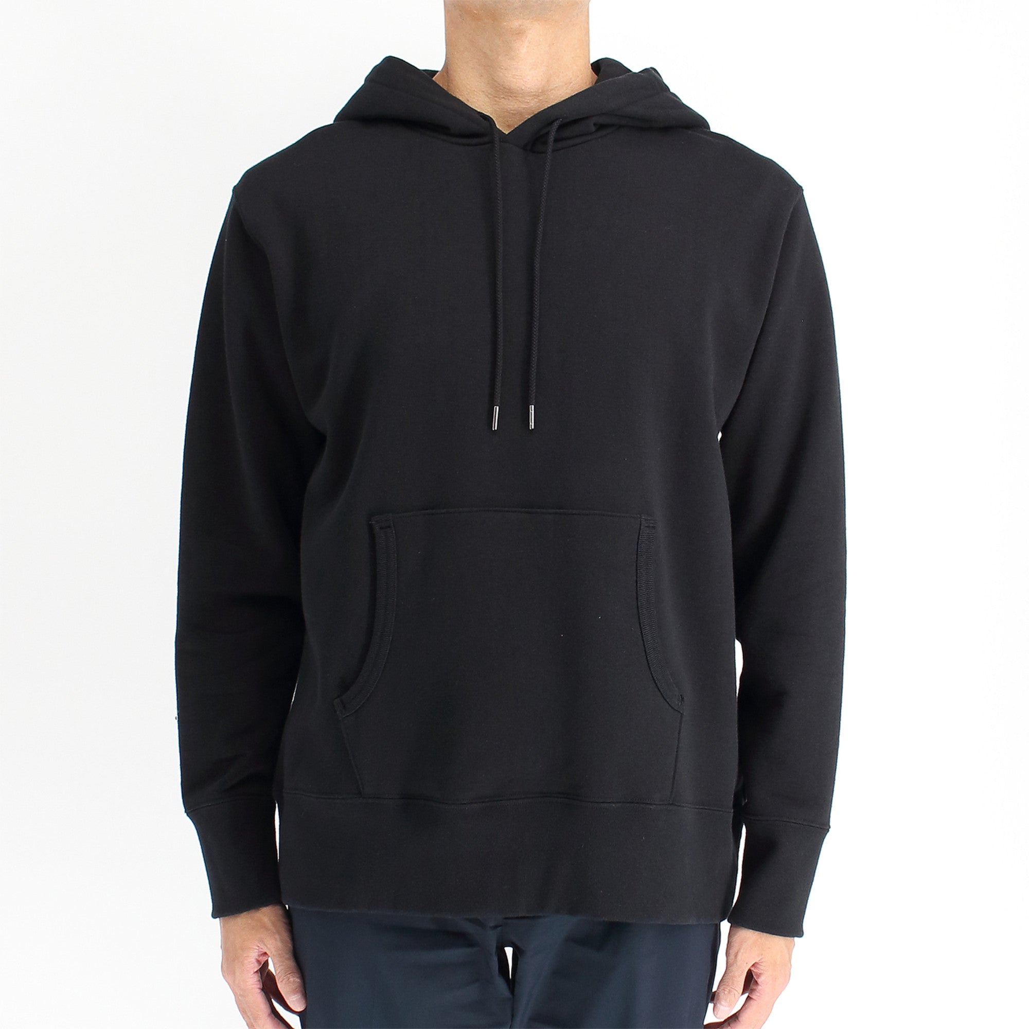 シーアイランドコットンを使用した吊裏毛のフーディーパーカー