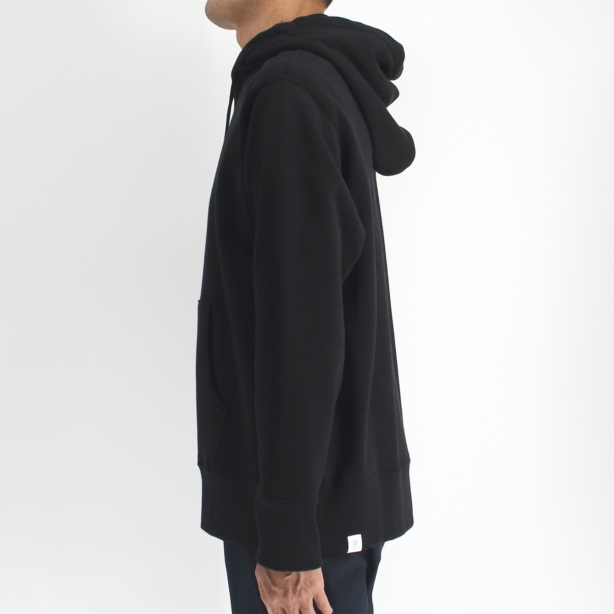 シーアイランドコットンを使用した吊裏毛のフーディーパーカー